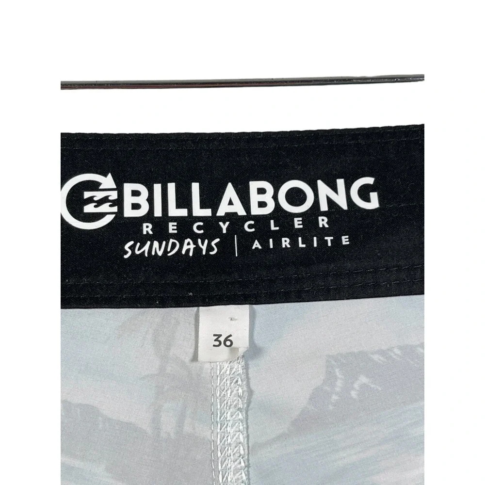 Billabong Mens Board Shorts 36 Blue Sundays Airlite Recycler Hawaiian Surf Swim